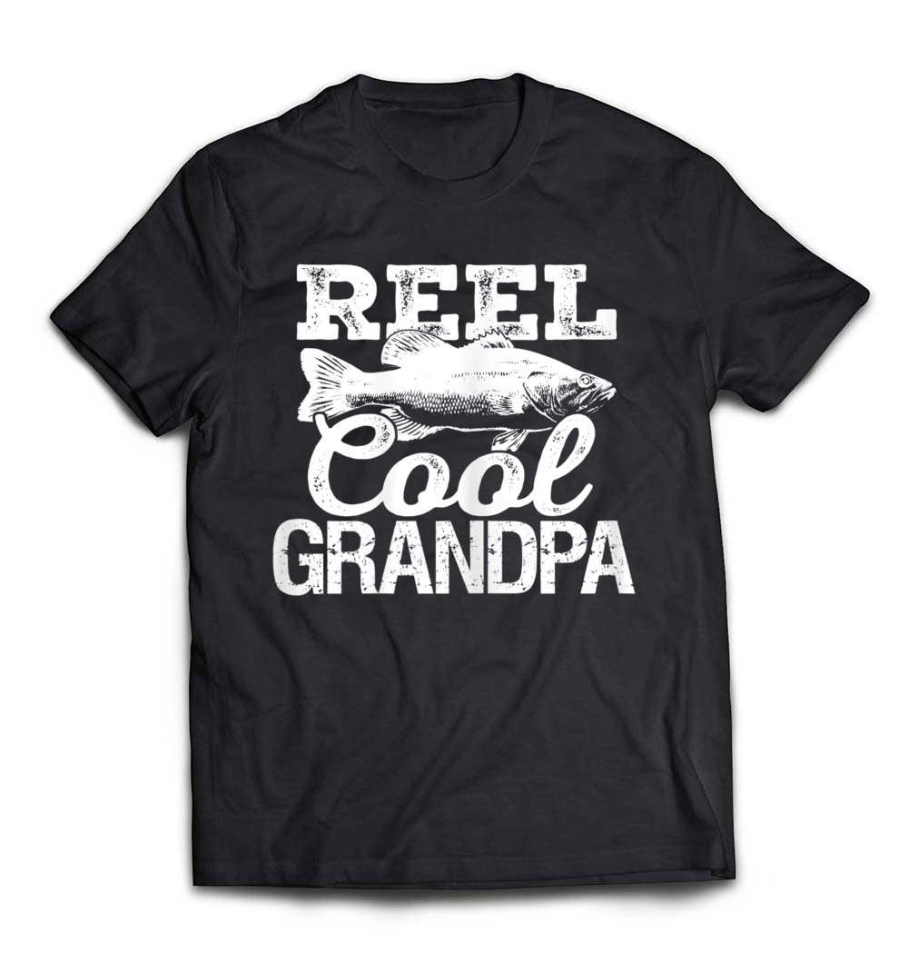 Reel Cool Grandpa Fishing Outdoor Angler T-Shirt: Celebrate Your Fishing Legacy